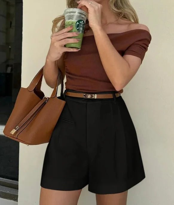Beatrice Hight-Waisted Tailored Shorts