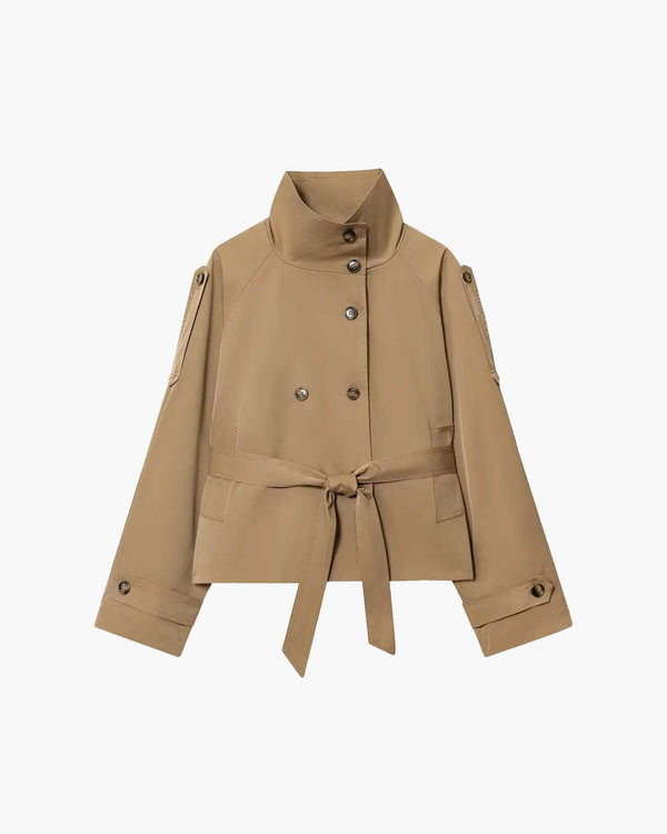 Marlene Cropped Trench Coat