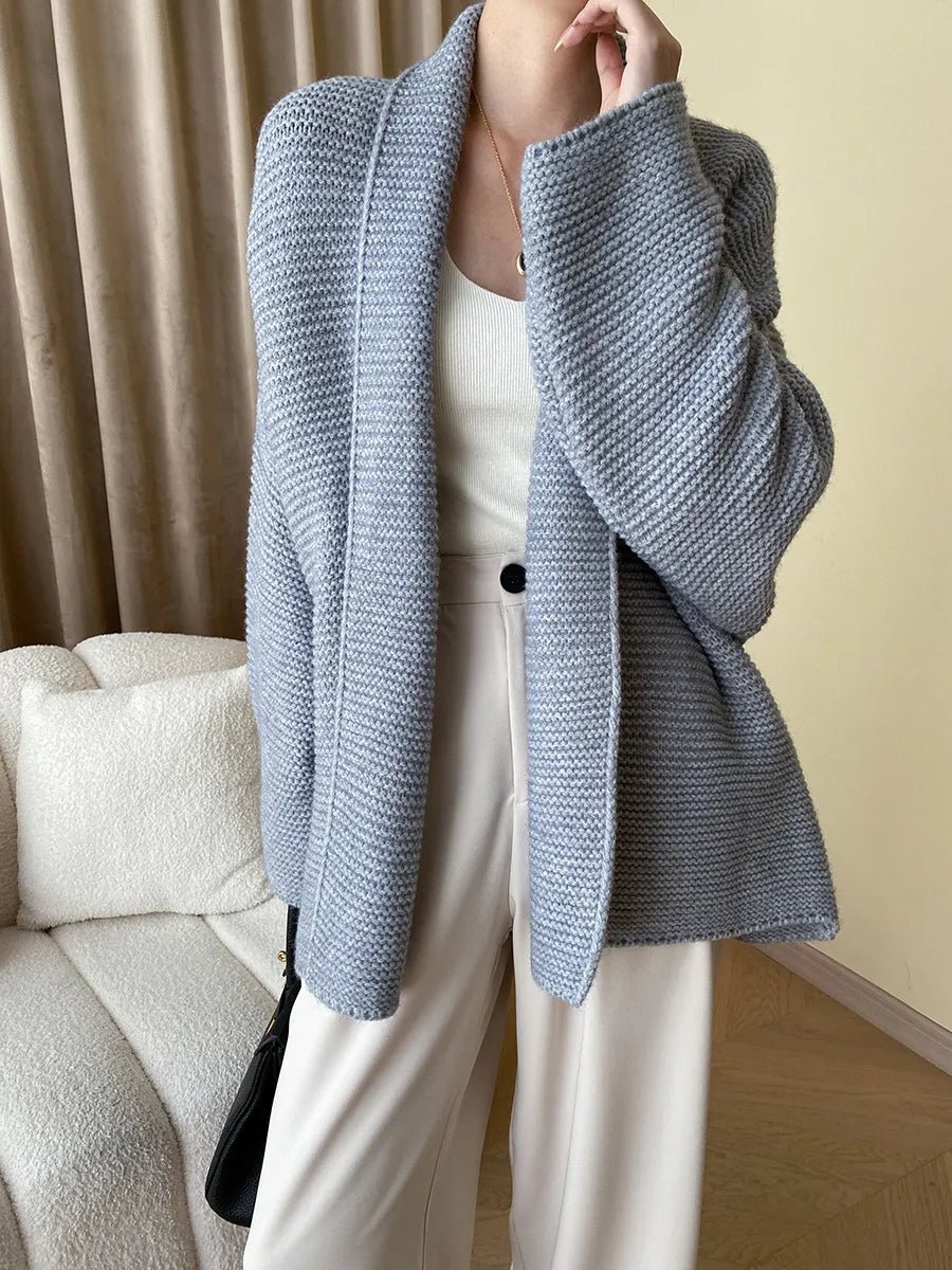Abigail strikket cardigan med belte