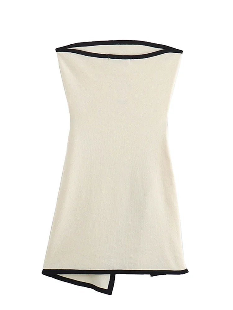 Ahana Backless Lace-Up Mini Dress