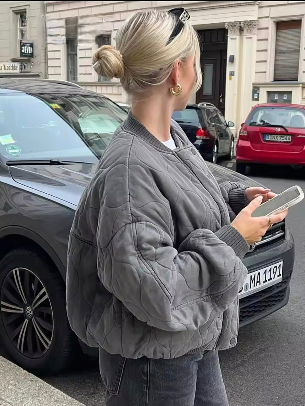 Aisima vattert bomberjakke
