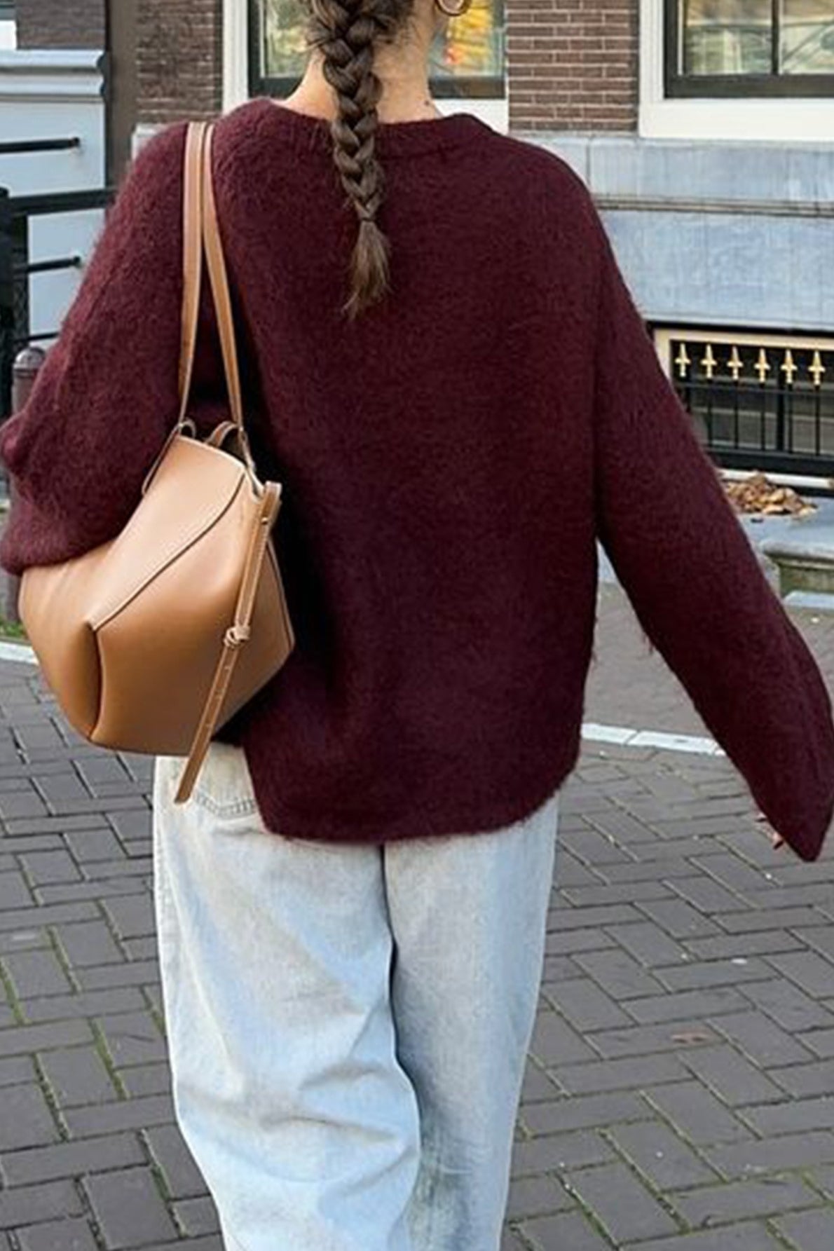 Angela ribbestrikket genser