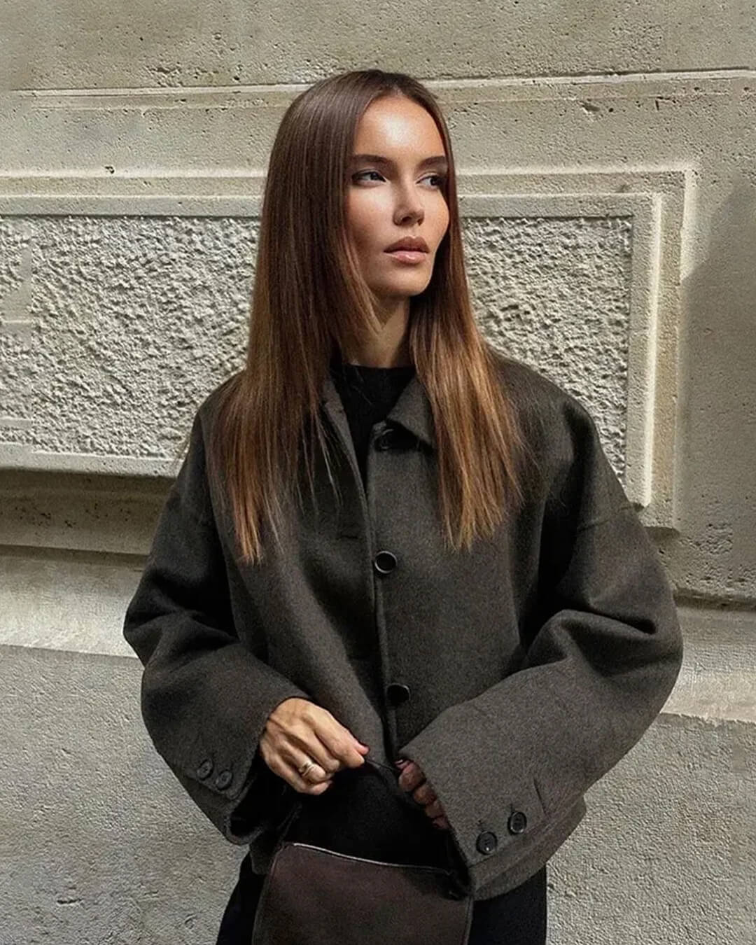 Angelina kort jakke med knapper