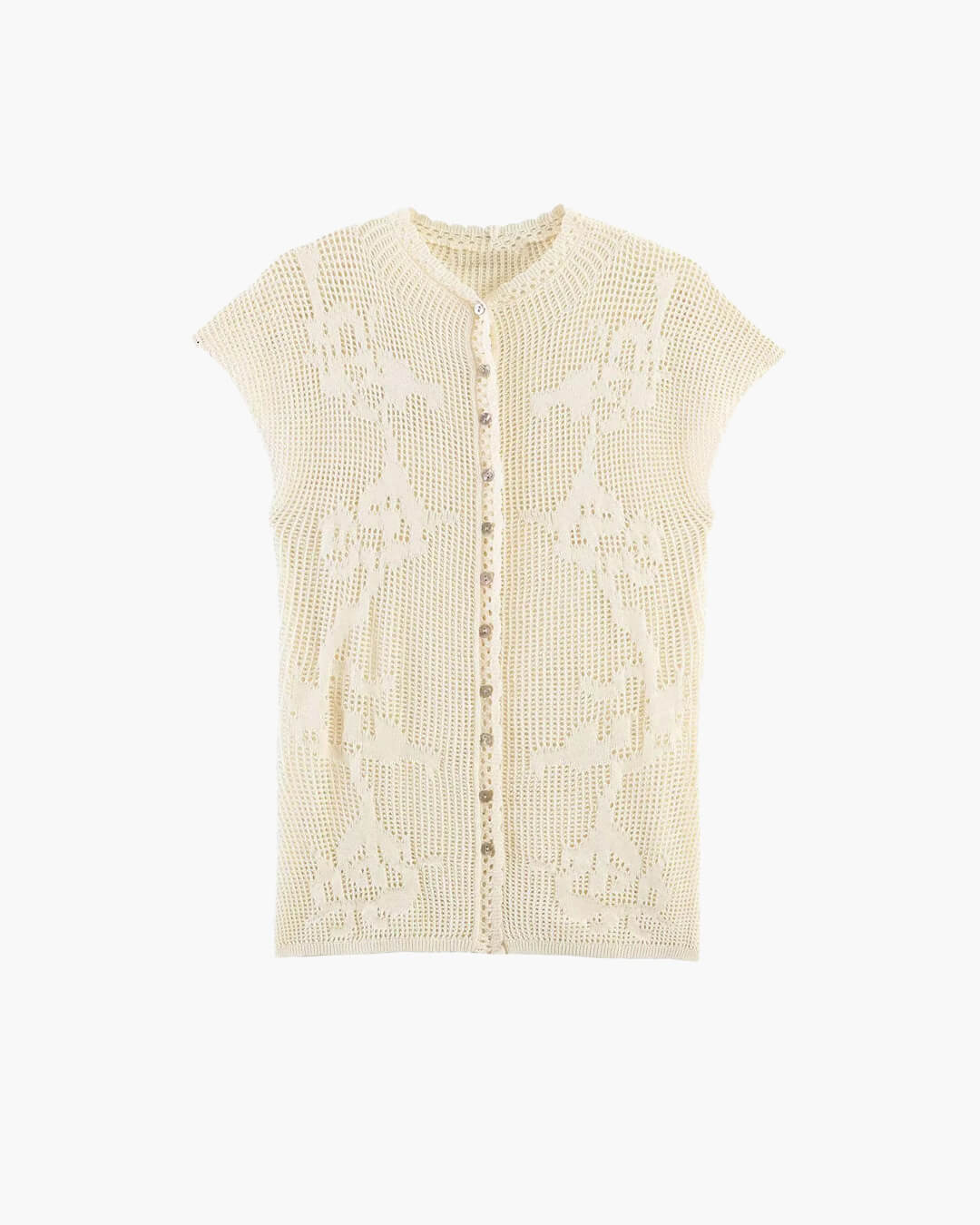 Anne strikket cardigan-topp