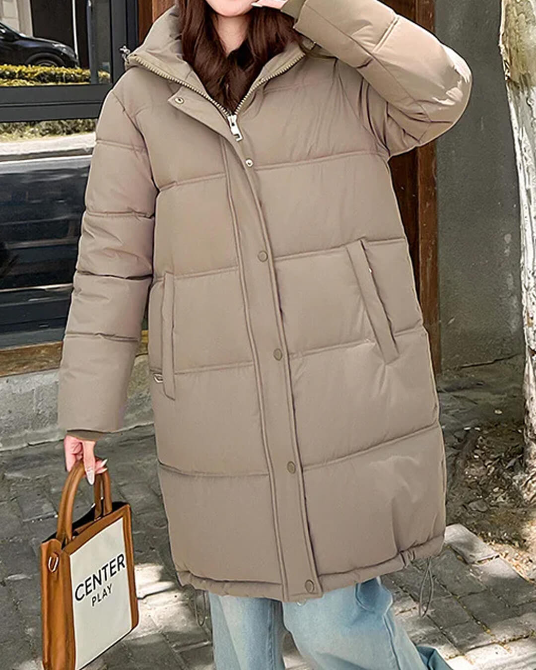 Carlyn parkasjakke med hette
