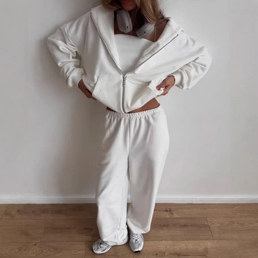 Cecilia oversized hettegenser- og joggebuksesett i 2 deler