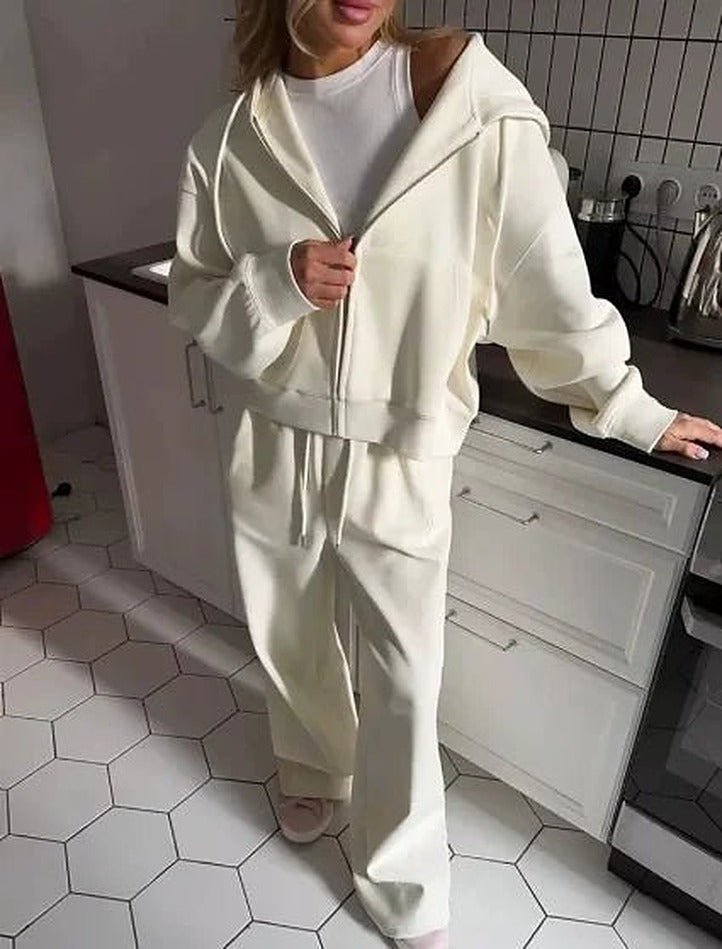 Cecilia oversized hettegenser- og joggebuksesett i 2 deler