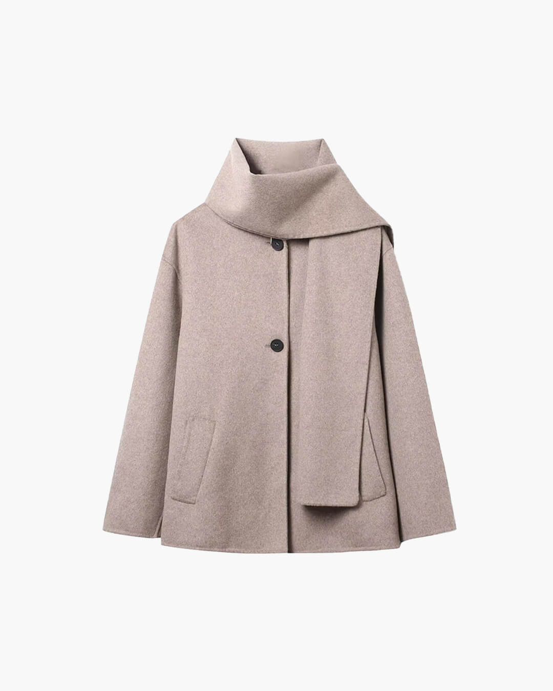 Cecille kåpe med skjerf