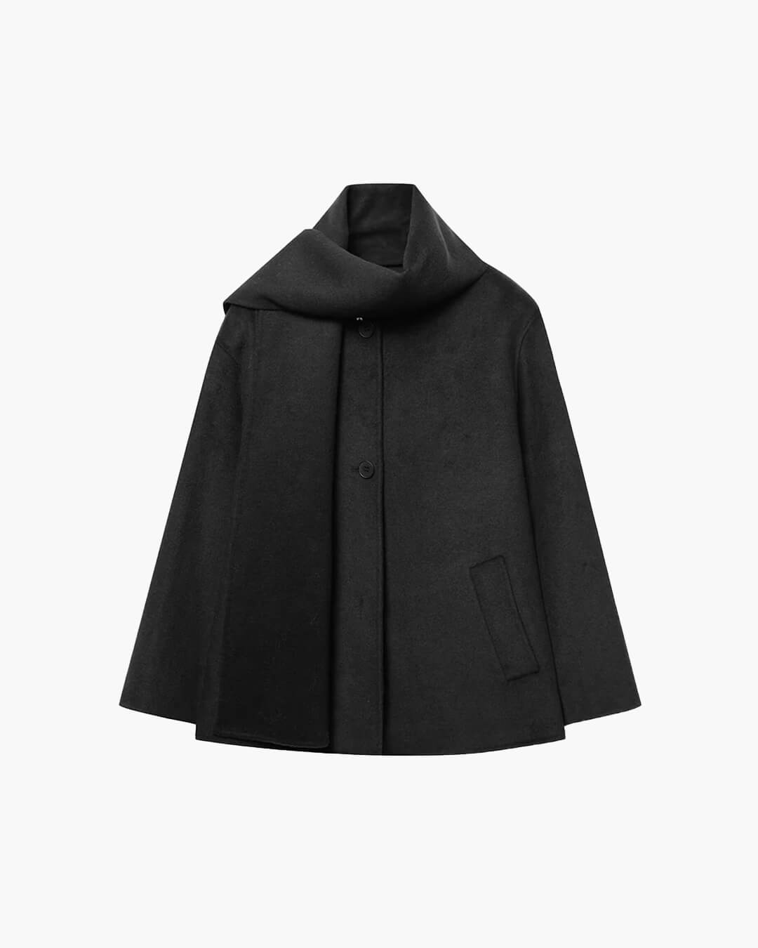 Cecille kåpe med skjerf