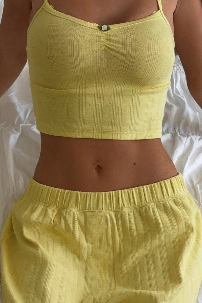 Celeste mykt og ledig todelt sett med camisole og bukser