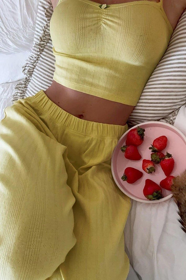 Celeste mykt og ledig todelt sett med camisole og bukser