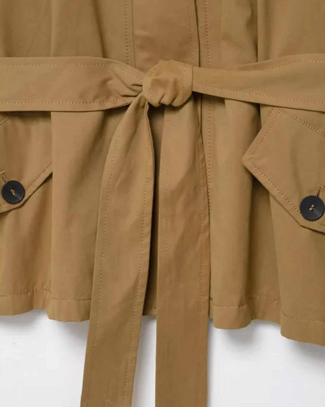Claire kort trenchcoat- og skortsett