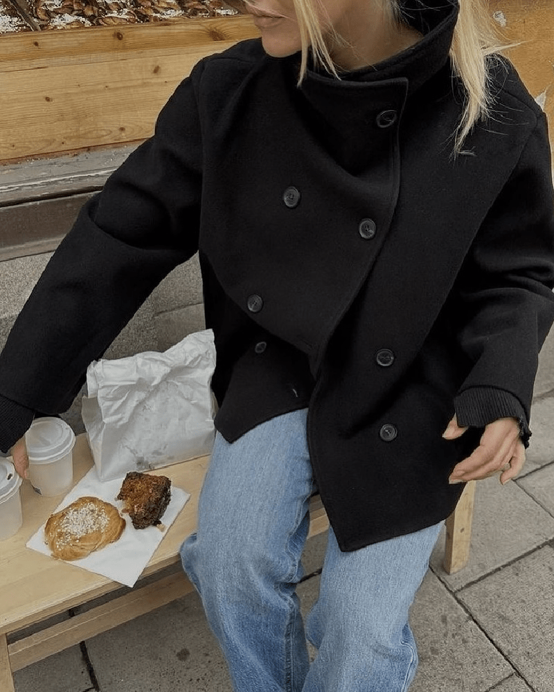 Clarissa-jakke med ståkrage