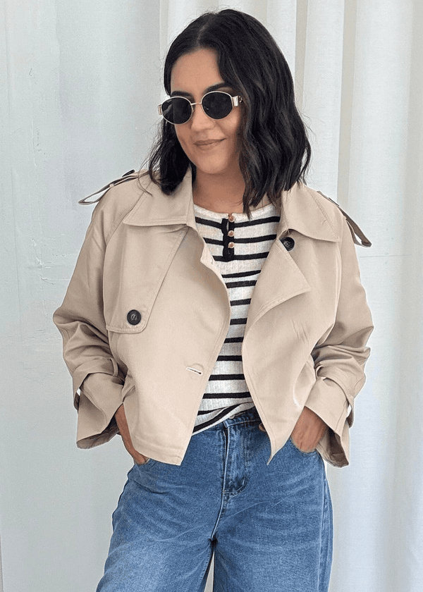 Clarisse Short Trench Coat