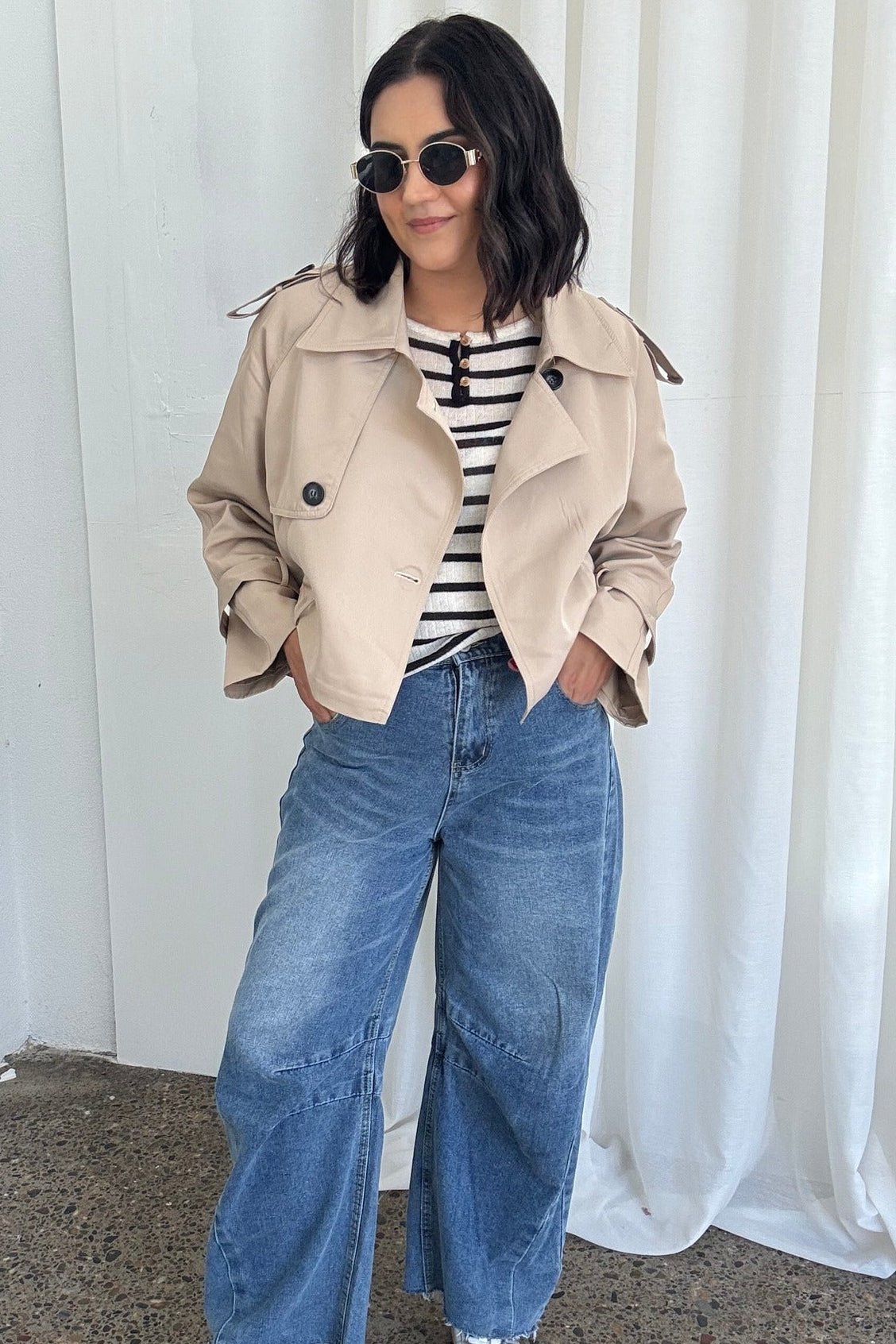Clarisse Short Trench Coat