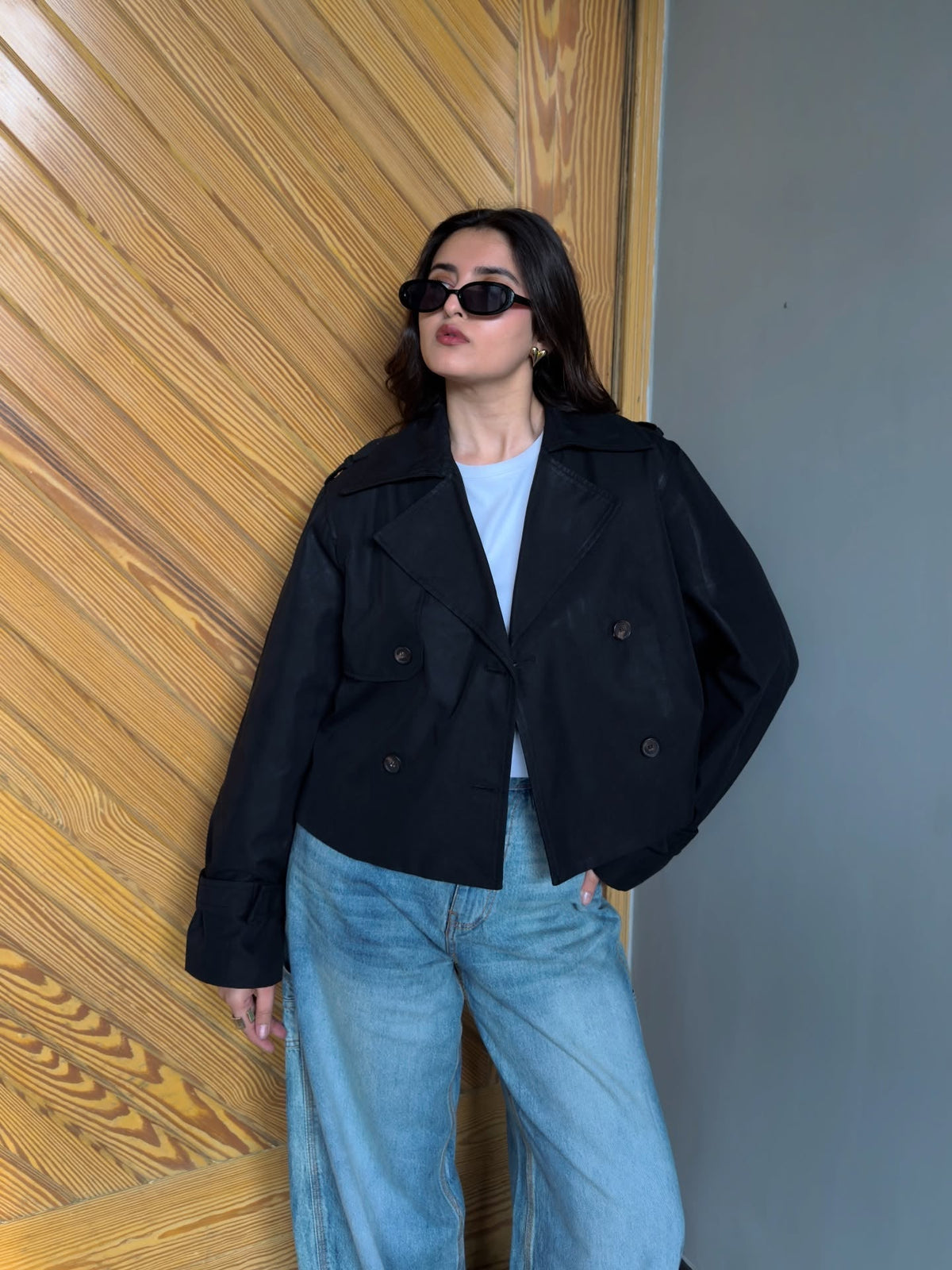 Clarisse Short Trench Coat