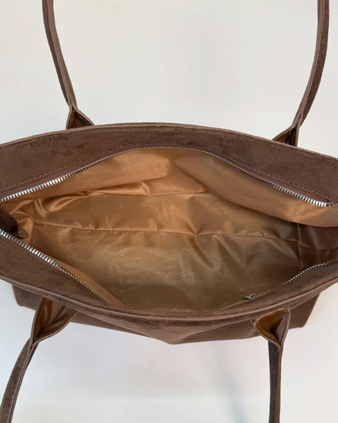 Claudine Faux Suede Shoulder Bag