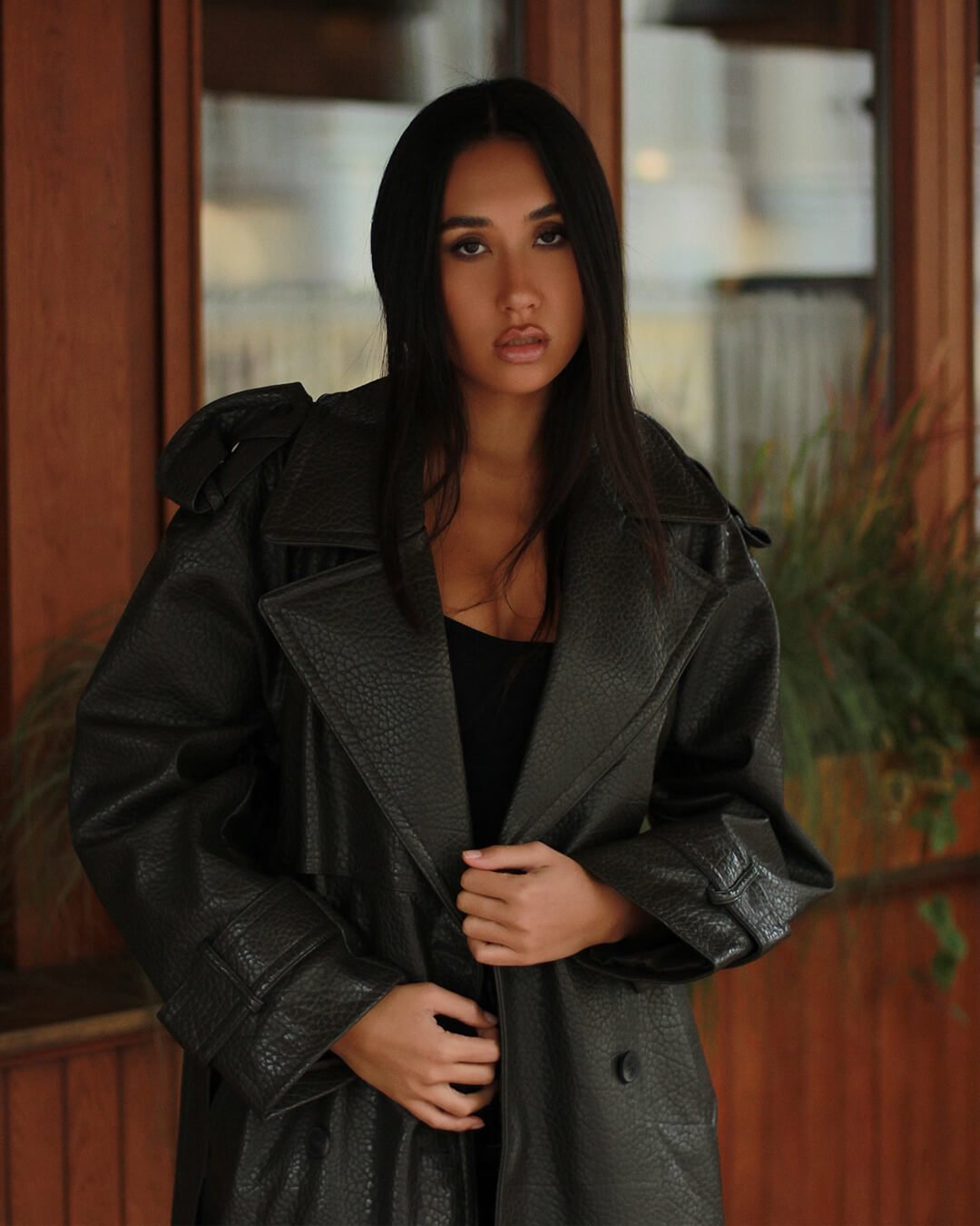 Danica lang skinnjakke