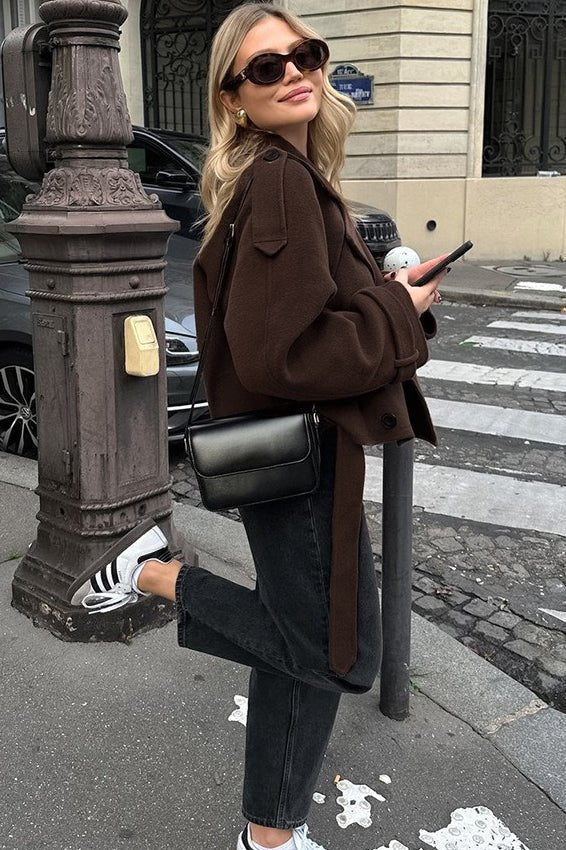 Daphne kort høst- og vinterkåpe