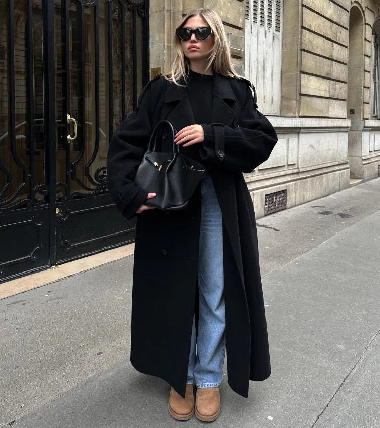 Emma Lace Up Trench Coat