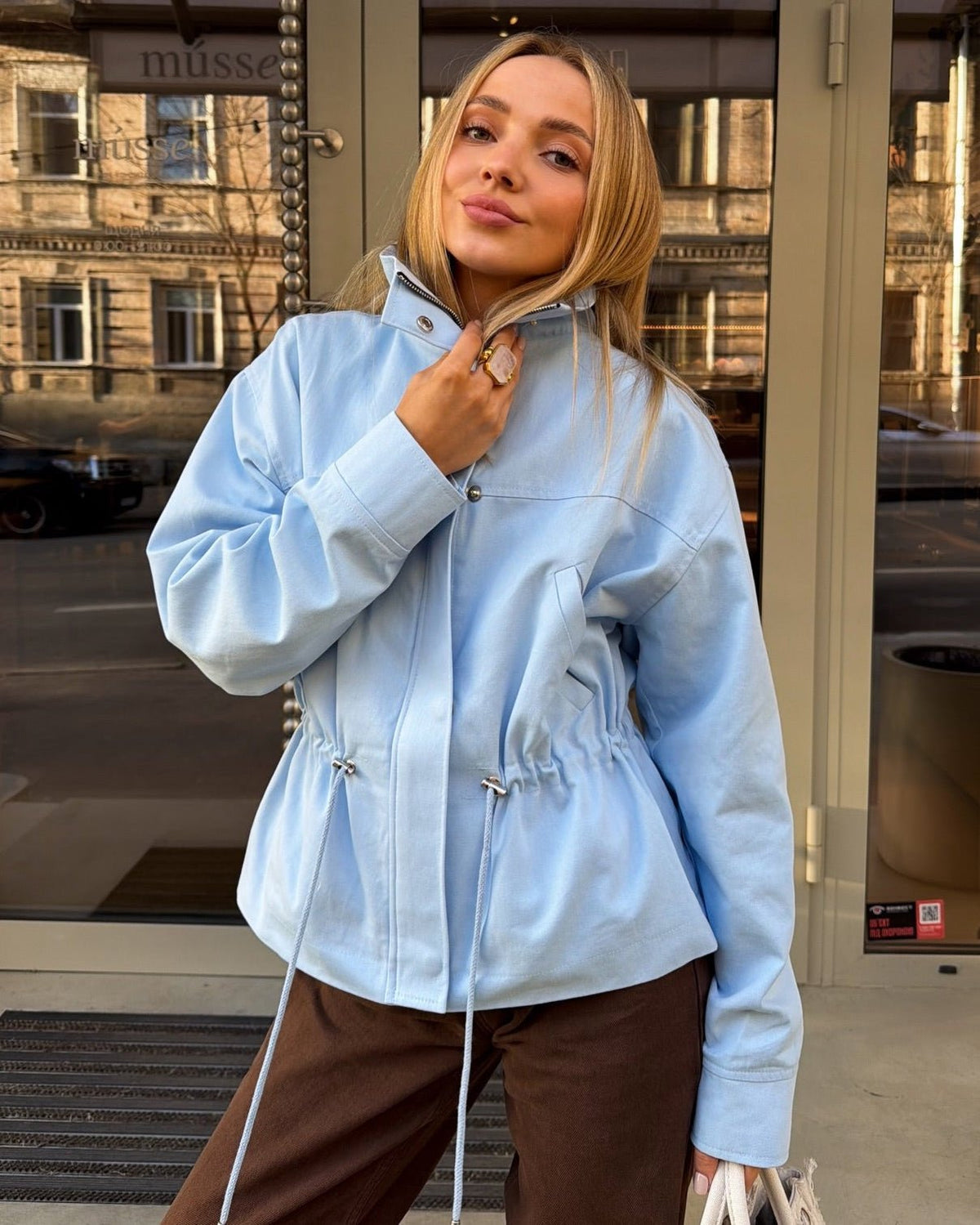 Esther jakke med ståkrage
