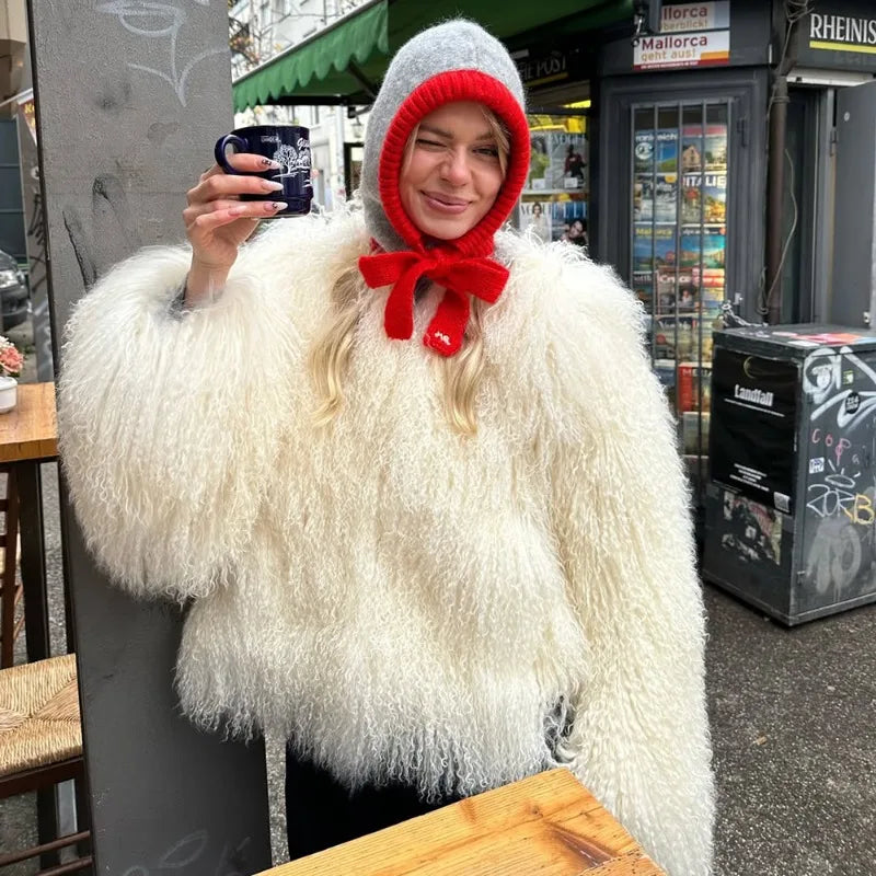 Blythe jakke i fuskepels