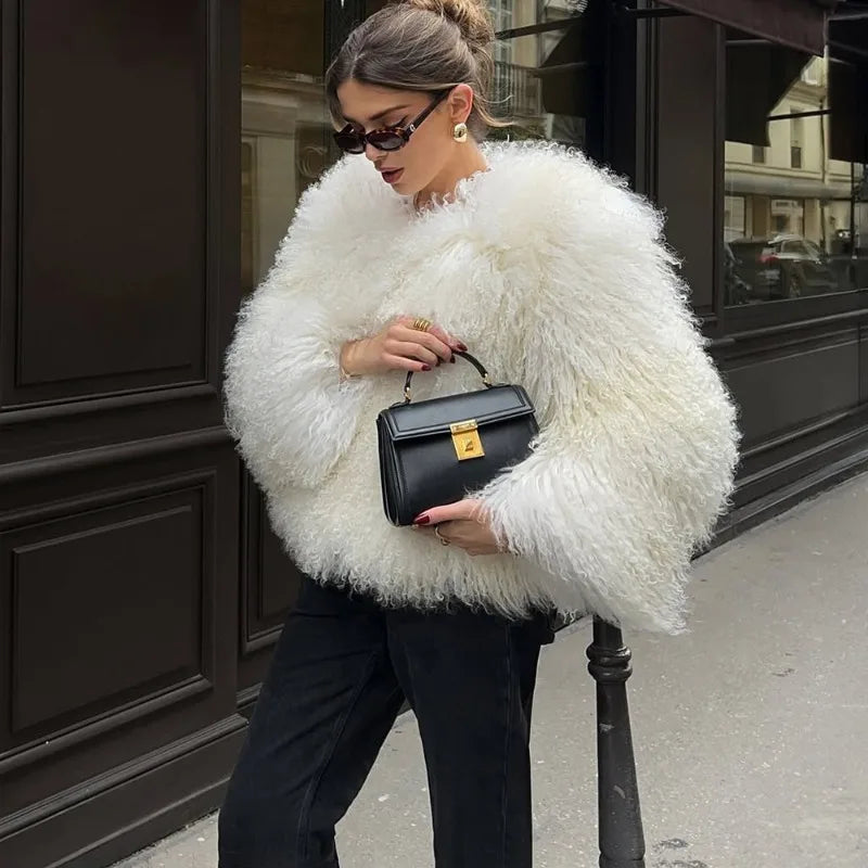 Blythe jakke i fuskepels