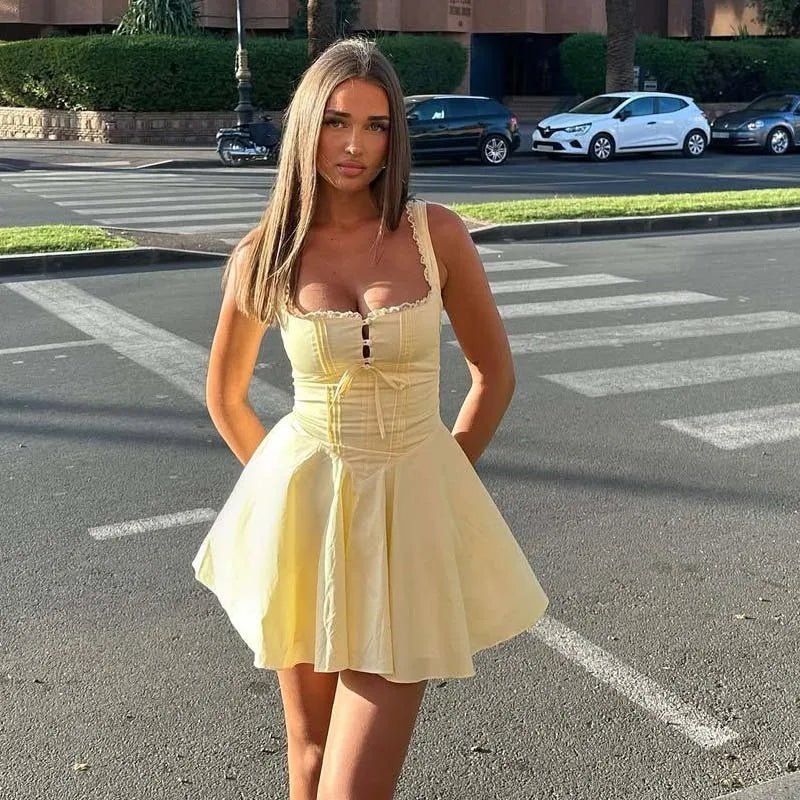 Francine ermeløs minikjole
