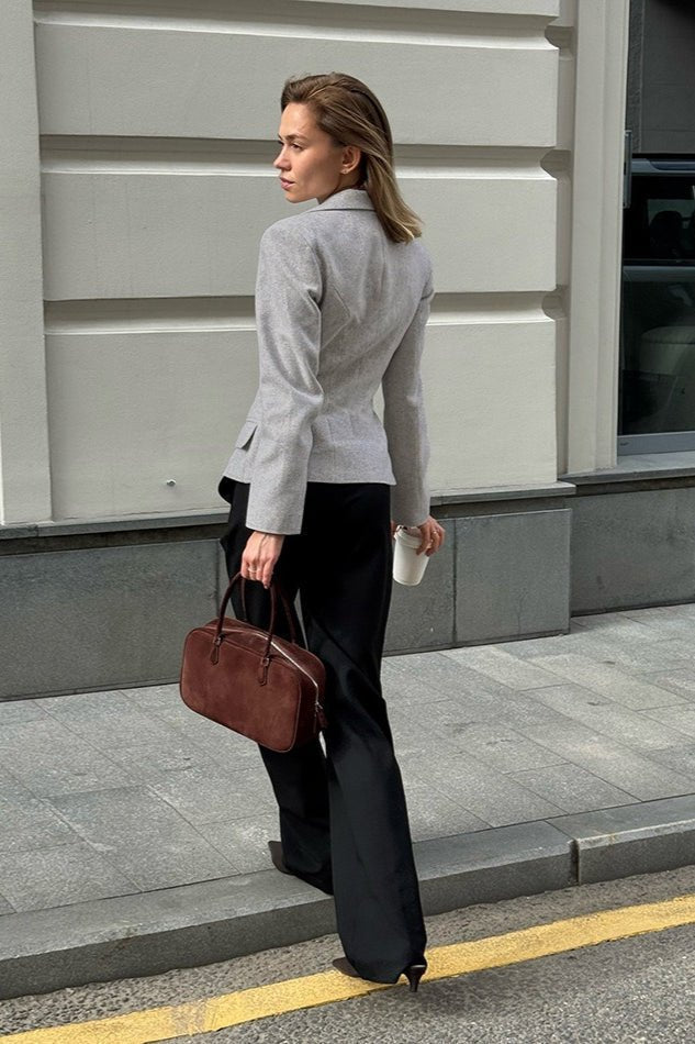 Geraldine vintageblazer med smal passform