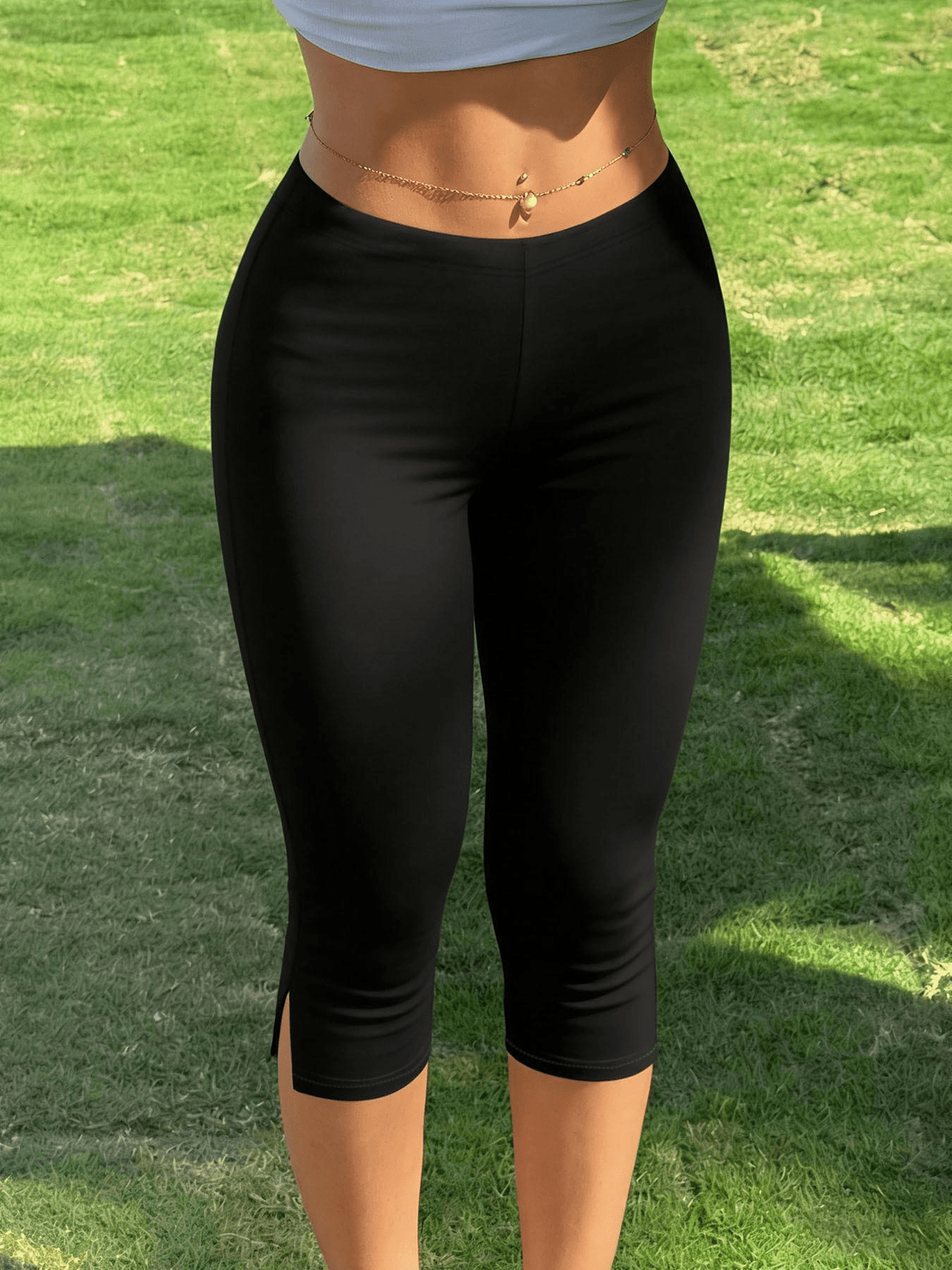 Halia caprileggings med splitt i falden
