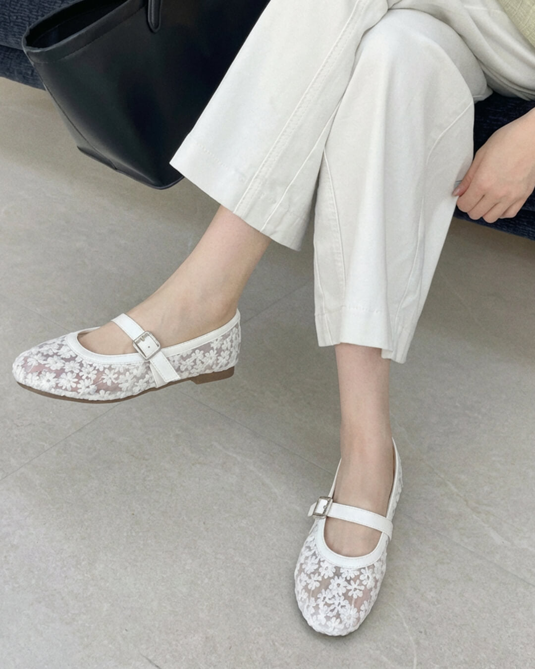 Helen Mary Jane-ballettsko i mesh