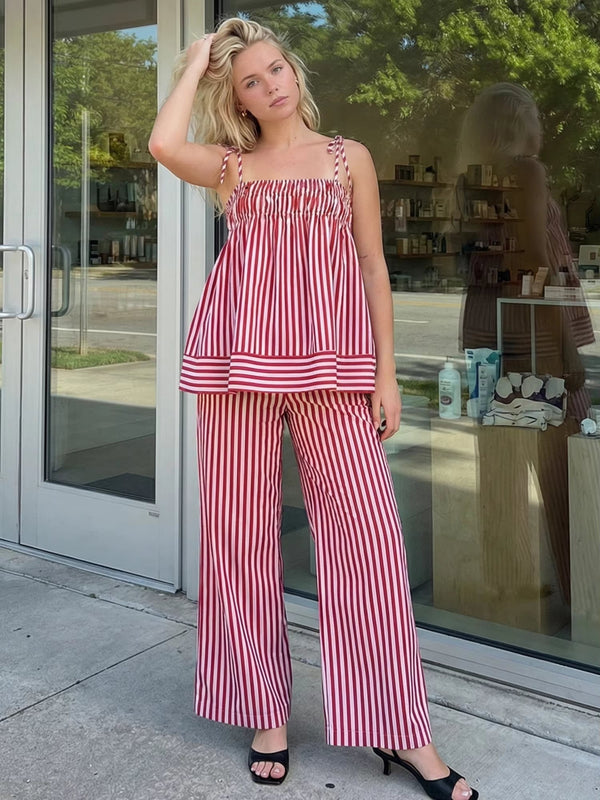 Jasmin Striped Pajama Set