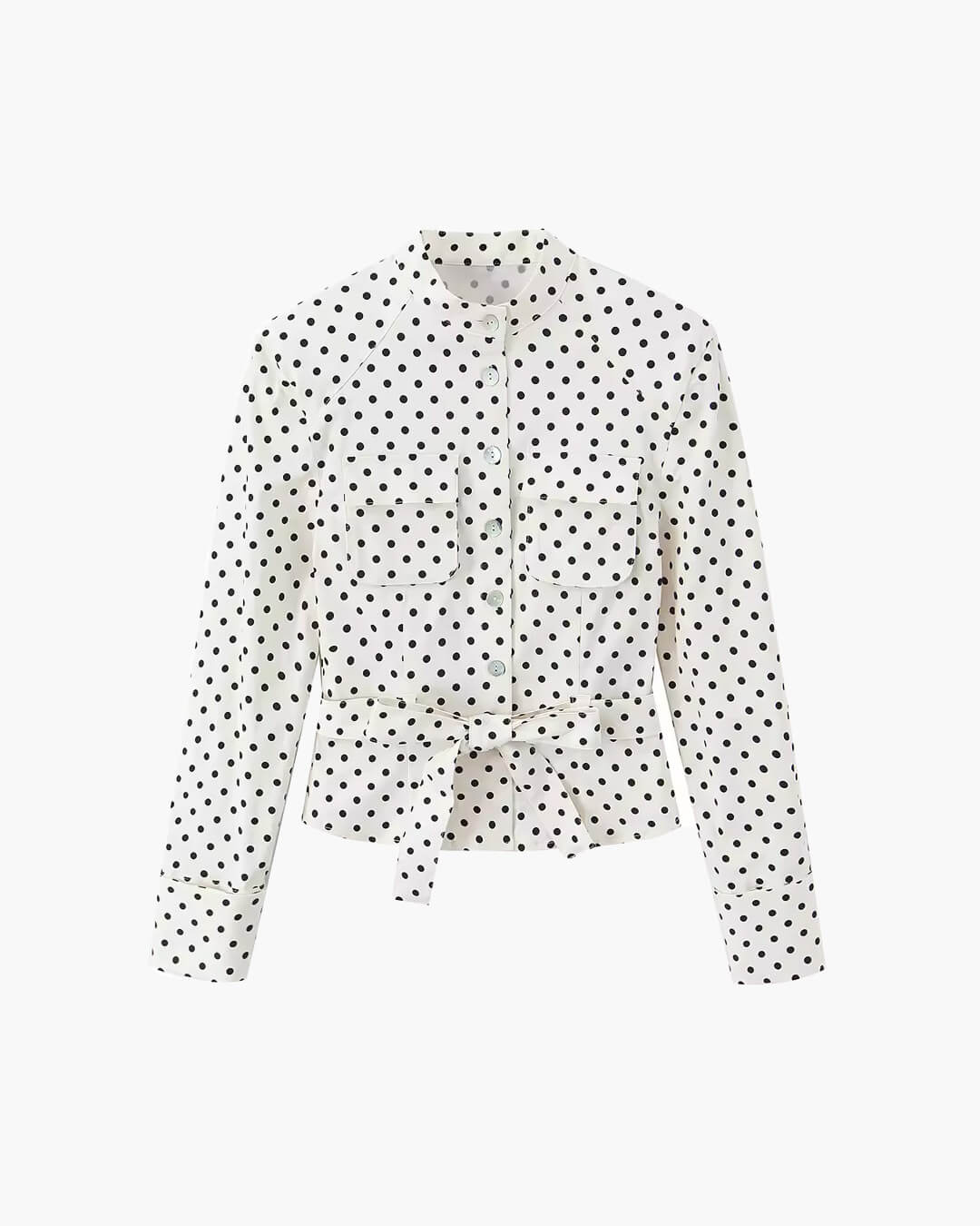 Jia Polka Dot High-Waist Trouser Set
