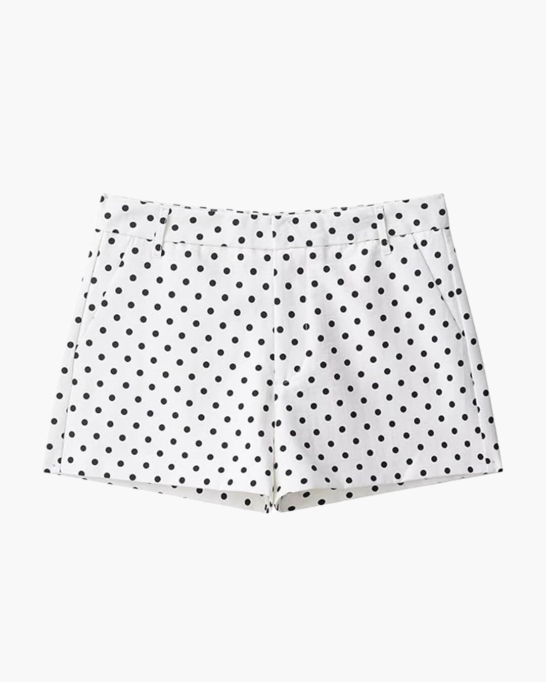 Jillian shorts med prikker og middels høyt liv
