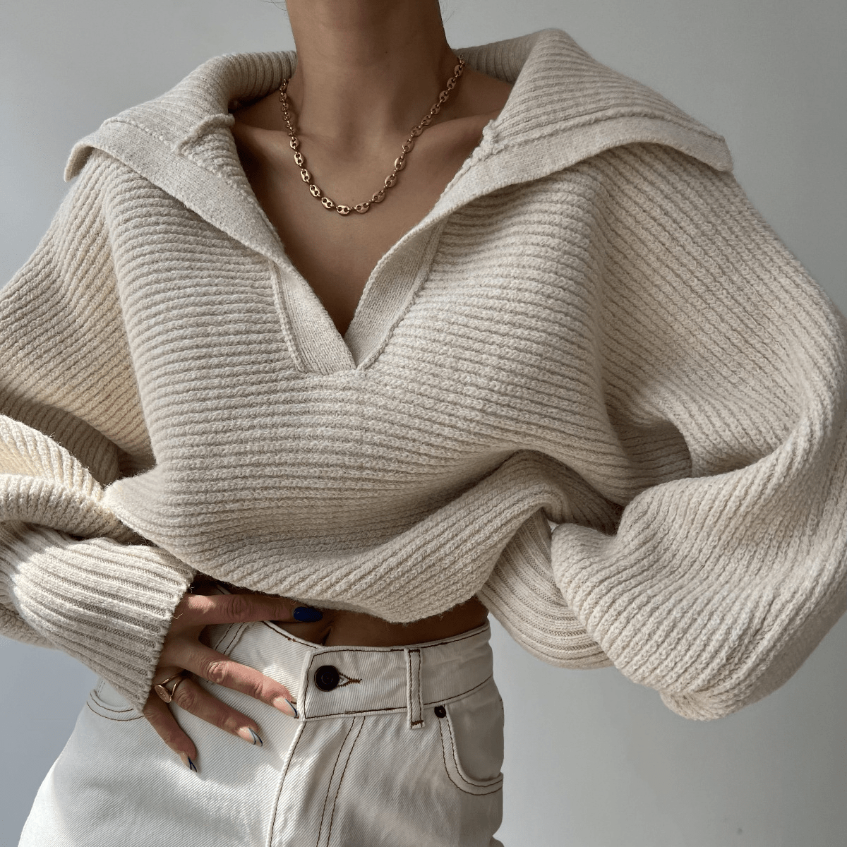 Kath oversized strikkegenser