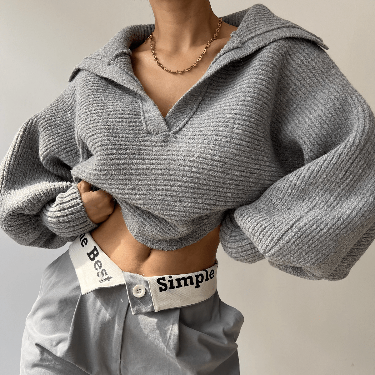Kath oversized strikkegenser