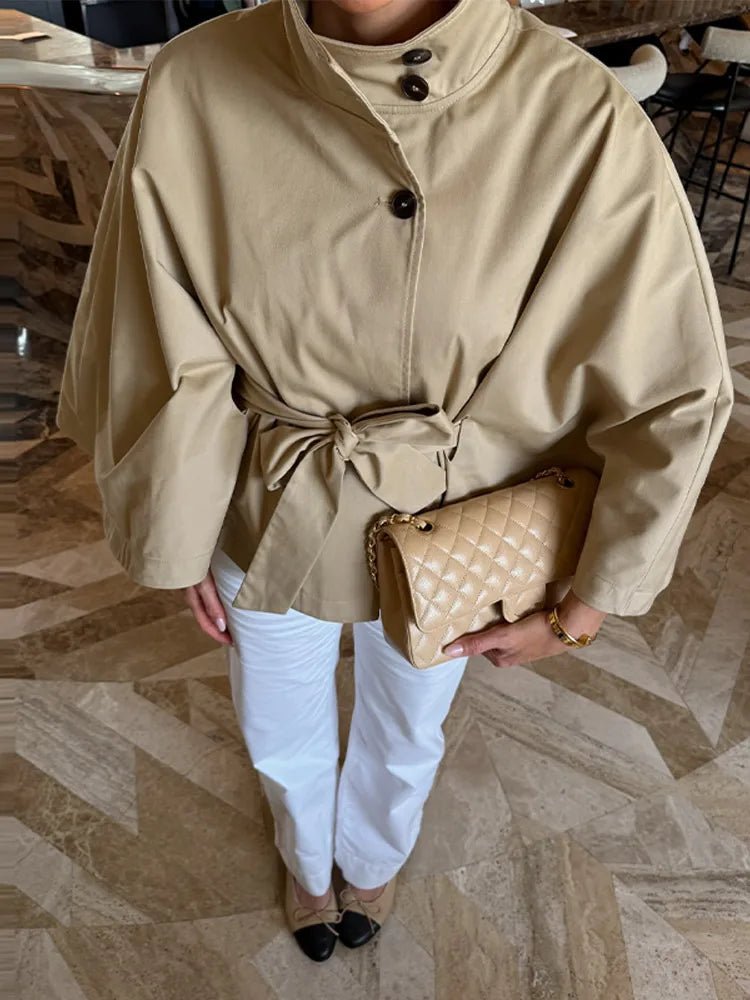 Kimberly beltefrakk i capestil