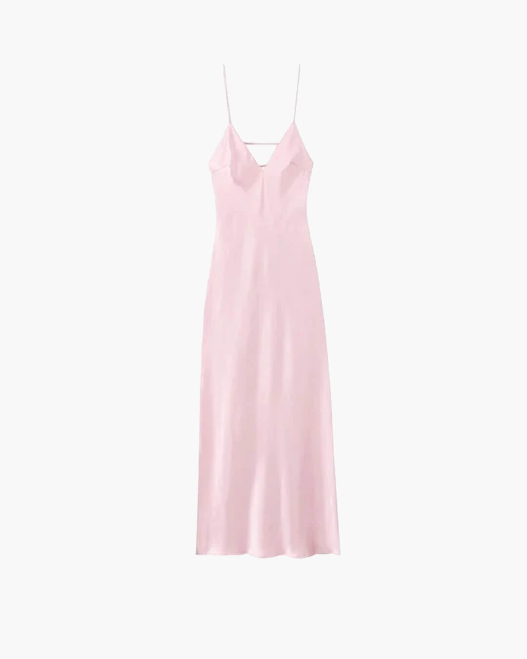 Kirra ryggfri satengmaxikjole