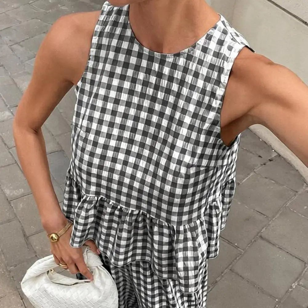 Leanne rutete todelt sett med volanger