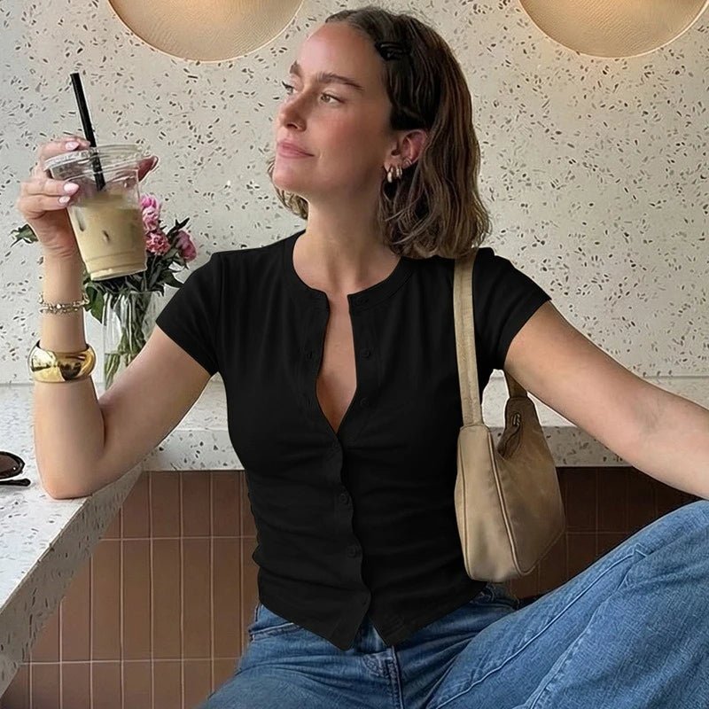 Linnea figurnær T-skjorte med rund hals