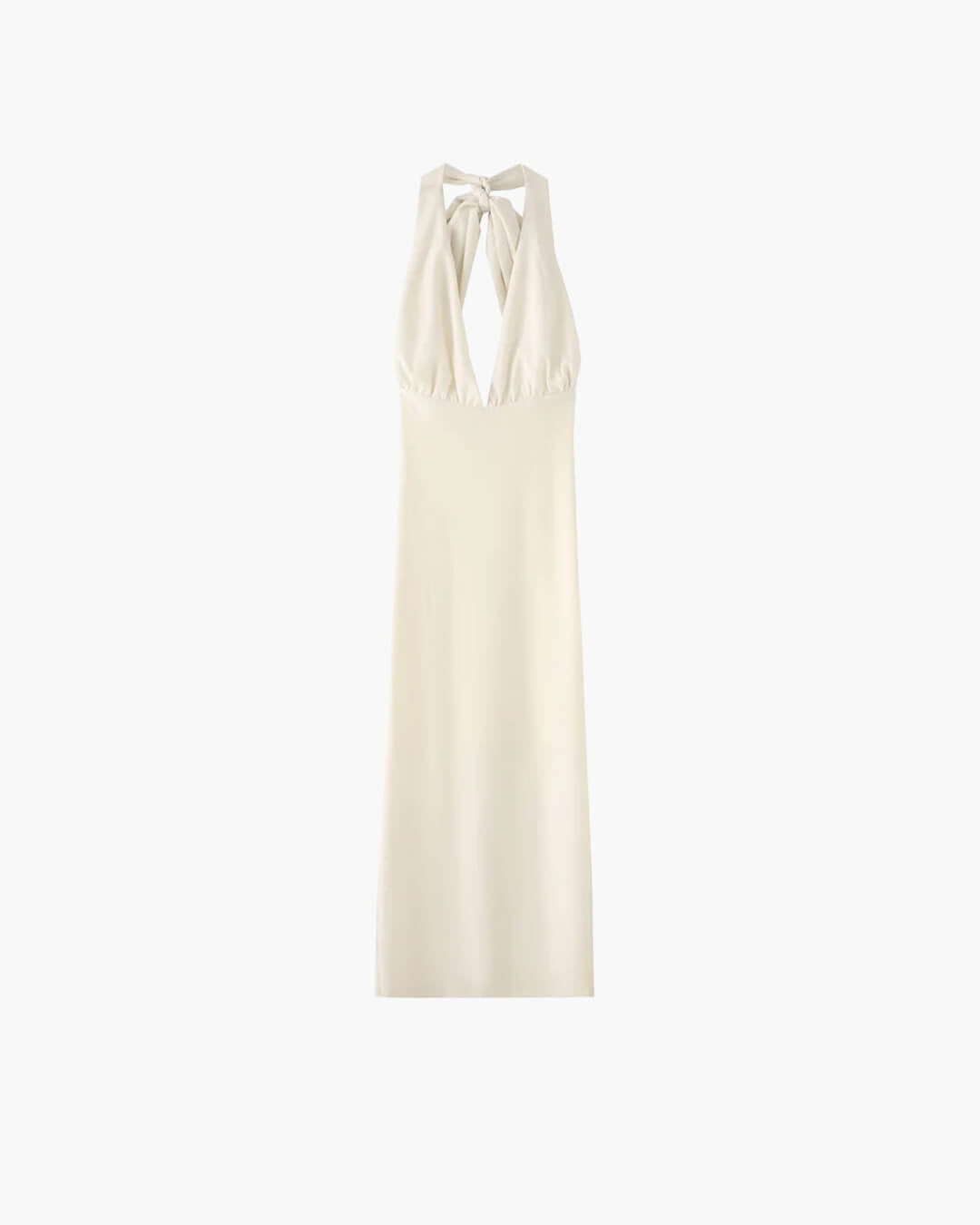 Lisa ryggløs halter-maxikjole