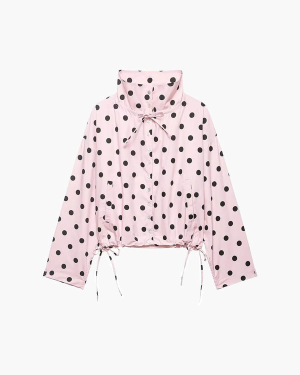 Margaret Drawstring Polka Dot Jacket