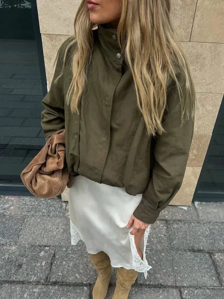 Margot Buckle Belted Bomber Jacket