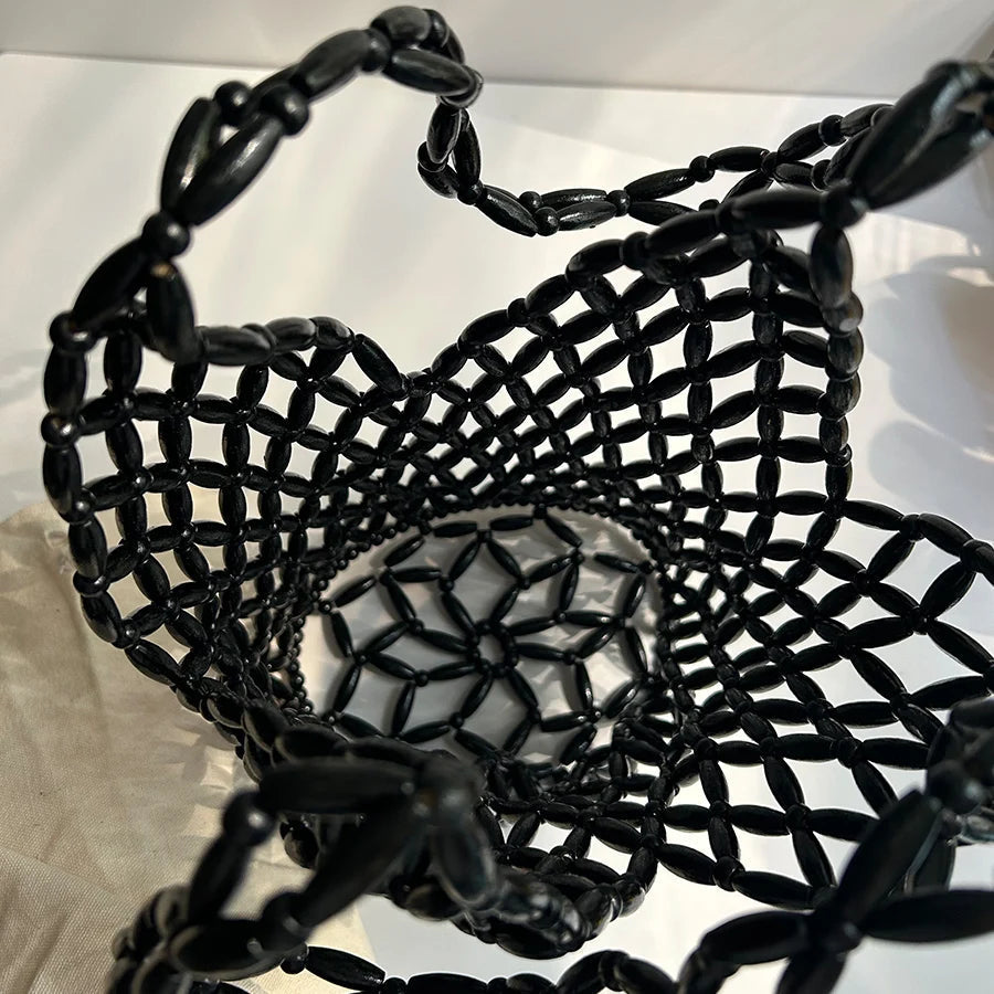 Margot vevd veske med perler