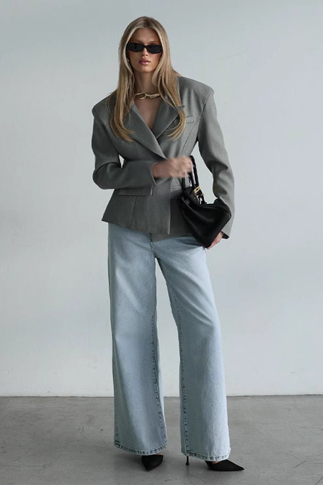 Maxine blazer med skjerfkrage
