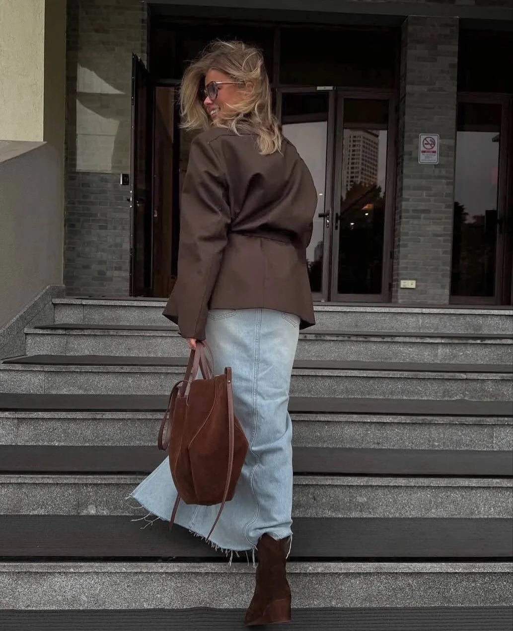 Mia blazer med snøring