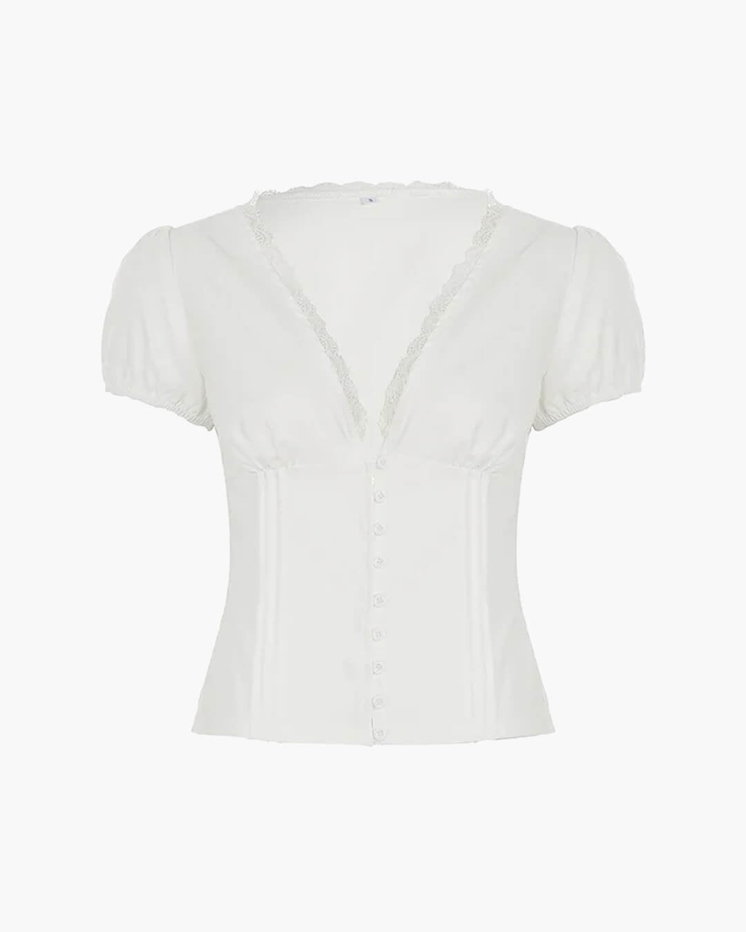 Mica bluse med dyp utringning