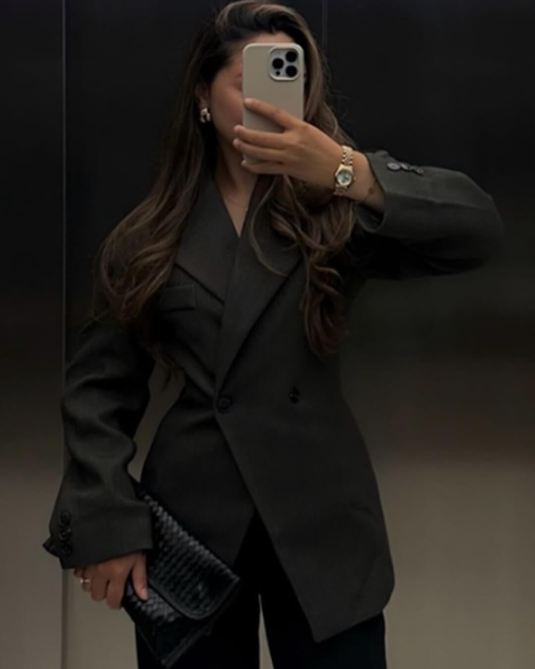 Myrna innsvinget blazer med slag