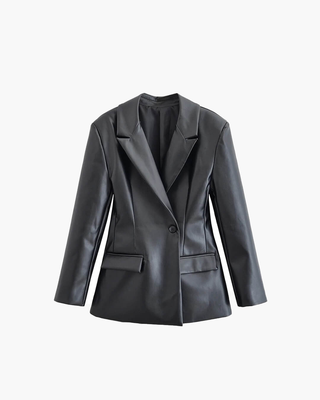Nia blazer i kunstskinn
