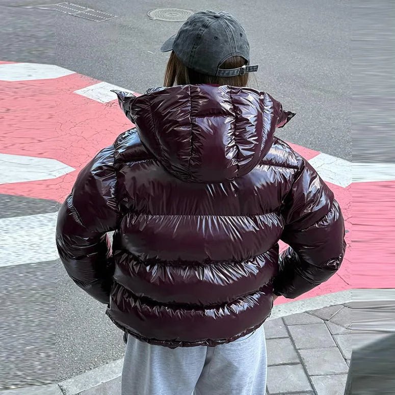 Nica vattert jakke med hette